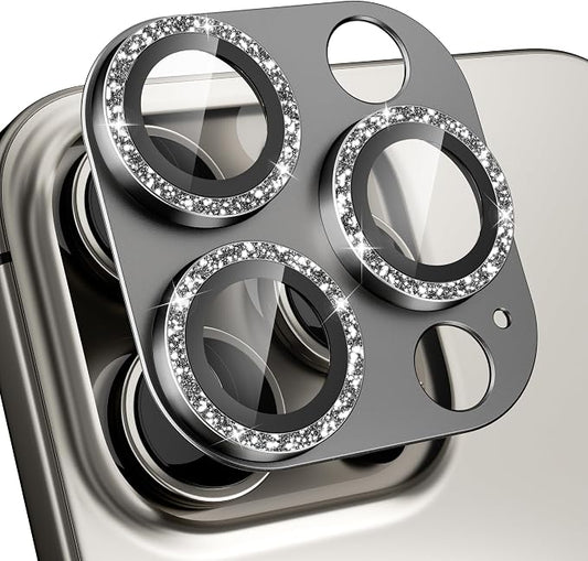 beuxece Compatible for iPhone 16 Pro/iPhone 16 Pro Max Camera Lens Protector by Beuxece