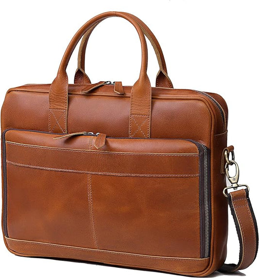 VC VINTAGE COUTURE Leather briefcase bag by VCVINTAGECOUTURE