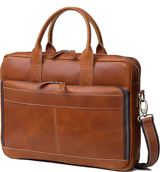 VC VINTAGE COUTURE Leather briefcase bag by VCVINTAGECOUTURE