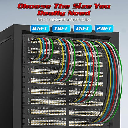 0.5 Foot Cat6 Patch Cables, Solid Pure Copper Patch Cord, Cat 6 Ethernet Cable - Image 6