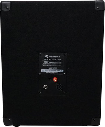 Rockville SBG1124 12" 600W Passive 4-Ohm Pro DJ Subwoofer, MDF Cabinet - Image 7