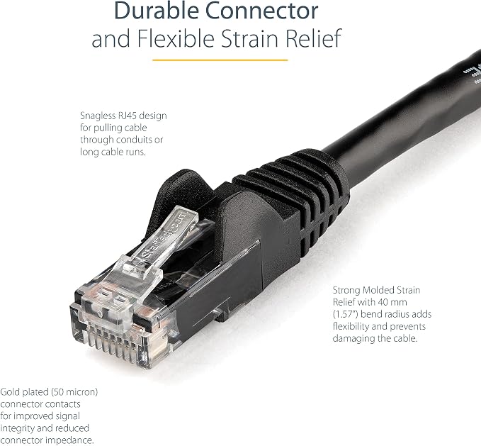 StarTech 30ft CAT6 Ethernet Cable - Image 3