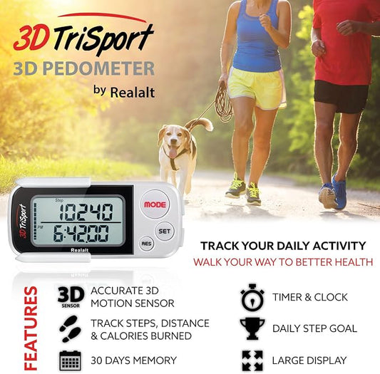 Realalt 3DTriSport 3D Walking Pedometer - Image 2