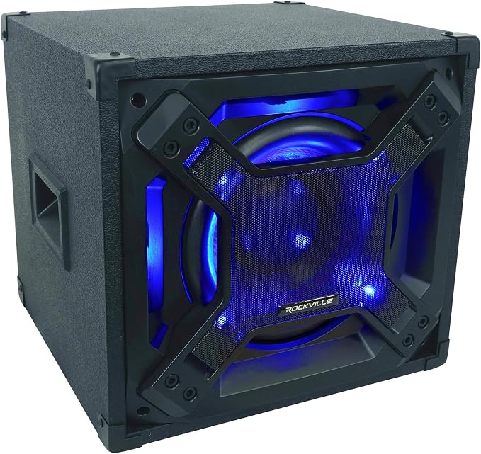 Rockville BASS Blaster 10 750W Powered 10" Home Theater Subwoofer Sub, LED by Rockville