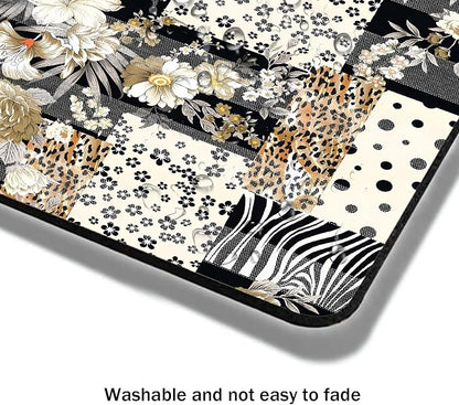 Mouse Pad, Cute Black Polka Dot Lattice Mouse Pads - Image 4