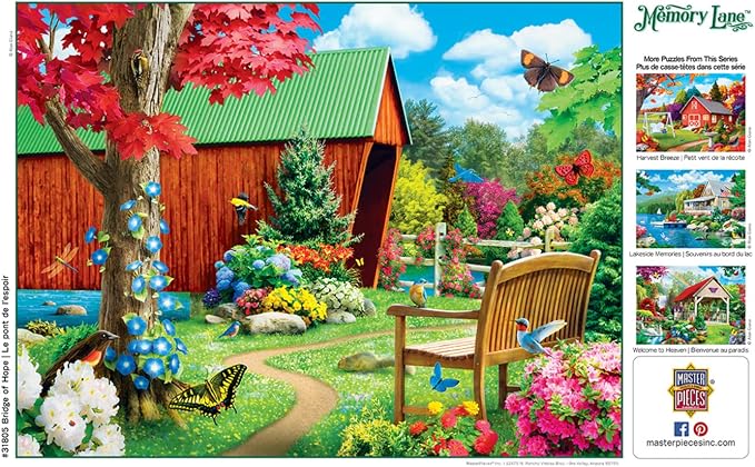 MasterPieces - 300 Piece Jigsaw Puzzle, Large EZ Grip Shapes, Bridge of Hope - Image 8