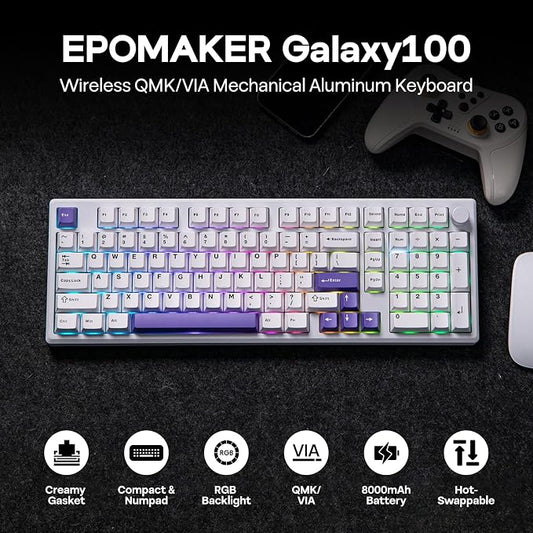 EPOMAKER Galaxy100 QMK/VIA Wireless Mechanical Keyboard - Image 2