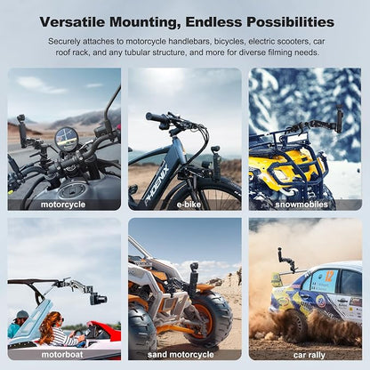 Came-TV Motorcycle Camera Mount Stabilizer, Bike Camera Mount, Handlebar Mount - Image 5