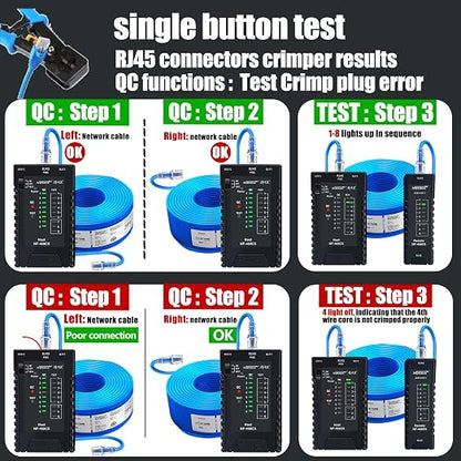 NOYAFA NF-468CS Network Cable Tester Telephone & Continuity Tester Ethernet - Image 3
