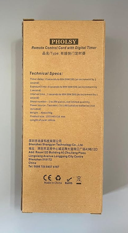 PHOLSY S6 Timer Remote Control Cable - Image 10