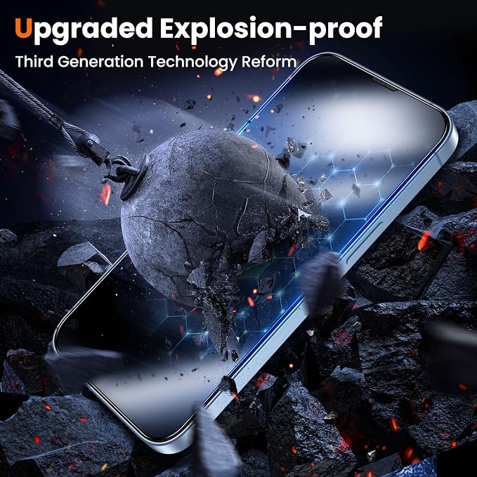 UniqueMe Screen Protector for iPhone 16e / iPhone 13 / iPhone 13 Pro/iPhone 14 - Image 5