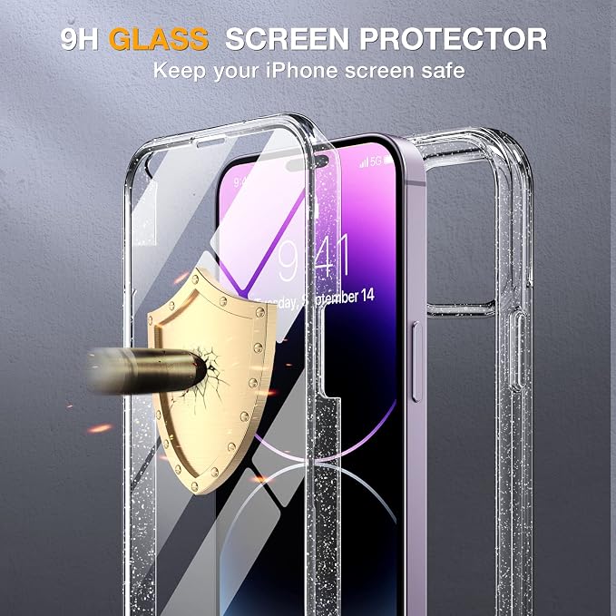 Miracase Glass Series Designed for iPhone 14 Pro Case 6.1 Inch, Upgrade - Image 4