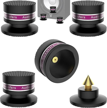 HiFi Speaker Spikes IF03B by Audiocrast, Speaker Vibration Dampener Stand Feet by Viborg