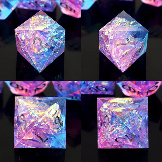 Haxtec Sparkling Sharp Edge Dice Set - Image 2