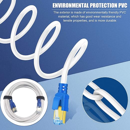 Cat 8 Ethernet Cable 150 FT, 26AWG 40Gbps 2000Mhz Ultra Speed Cat8 LAN Network - Image 6