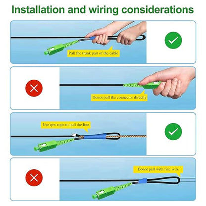 15 Meters SC/APC to SC/APC Fiber Optic Internet Cable, Armored Single Mode - Image 6