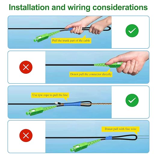 25 Meters SC/APC to SC/APC Fiber Optic Internet Cable, Armored Single Mode - Image 6