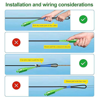 30 Meters SC/APC to SC/APC Fiber Optic Internet Cable, Outdoor Armored Single - Image 6