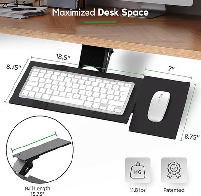 KT1 Ergonomic Keyboard Tray Under Desk - Image 3