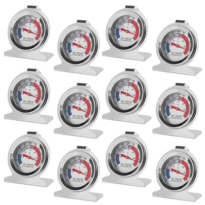 12Pcs Refrigerator Thermometer -30~30°C/-20~80°F Fridge Analog Freezer by Dorhea