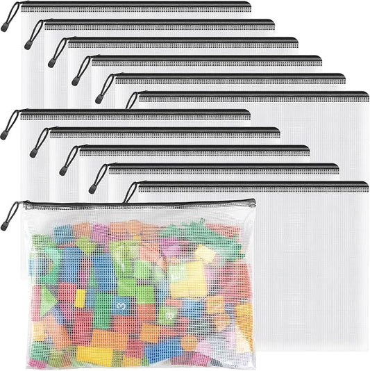 Umriox Mesh Zipper Pouch, 14.9x11.0 in, Extra Large Zipper Bags, Waterproof by UMRIOX