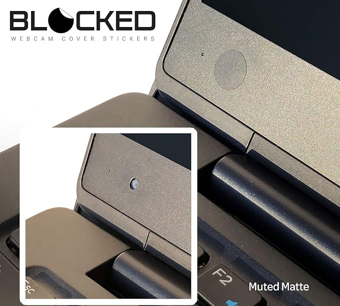 BLOCKED Stackable Webcam/Camera Vinyl Covers | 95 Low-Tack Restickable Webcam - Image 3