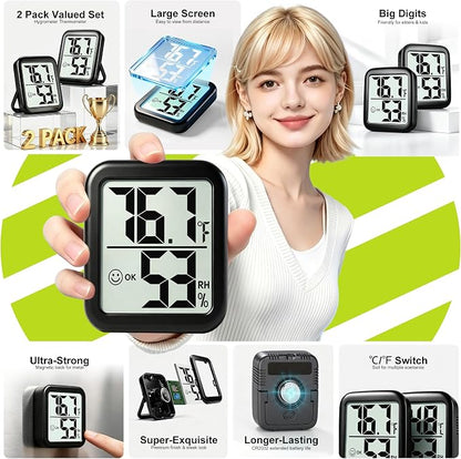 Antonki 2 Pack Room Thermometer - Image 2