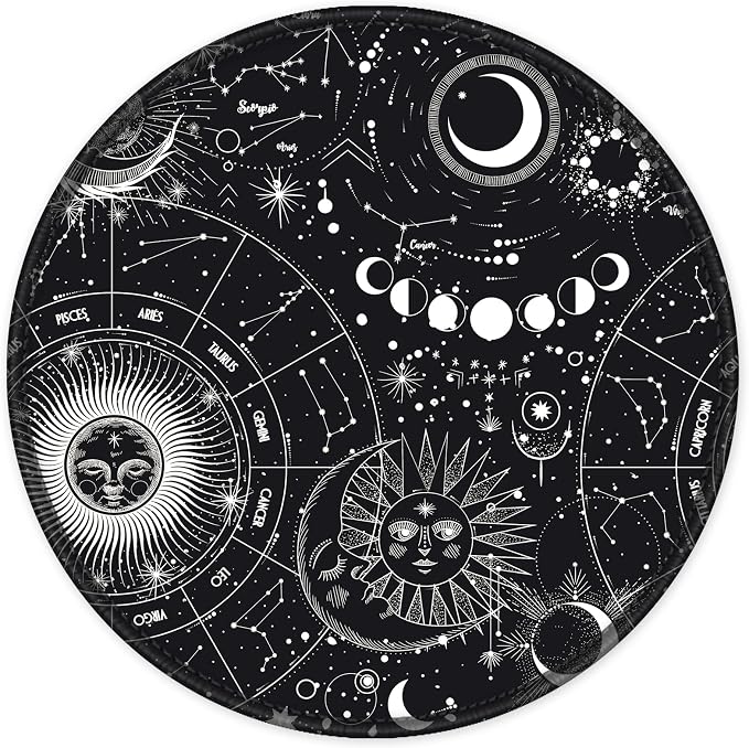 ITNRSIIET Round Mouse Pad with Stitched Edge Premium-Textured Waterproof by +ITNRSIIET