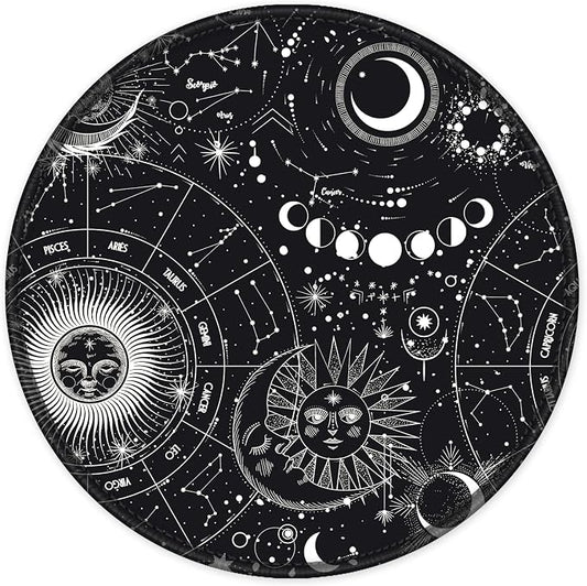 ITNRSIIET Round Mouse Pad with Stitched Edge Premium-Textured Waterproof by +ITNRSIIET