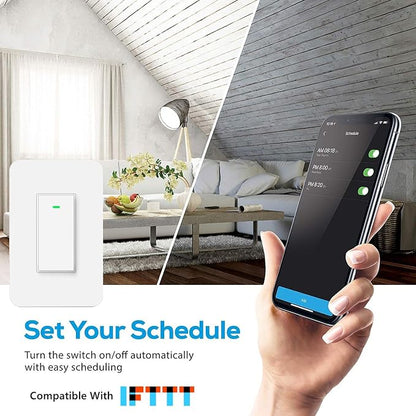 Nexete 3-Way Smart Wi-Fi Wall Light Switch Work - Image 5