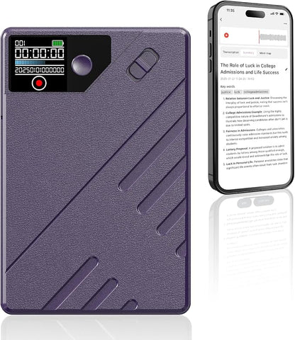 Ai Voice Recorder, Note Voice to Text Recorder W/Magnetic Case, App Control - Image 8