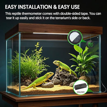QZQ Reptile Thermometer and Humidity Gauge, LED Digital Thermometer Hydrometer - Image 5