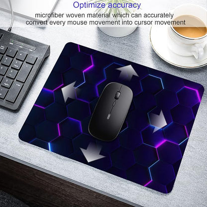 Purple Abstract Art Mouse Pad Personalized Design Computer Laptop Non-Slip - Image 3