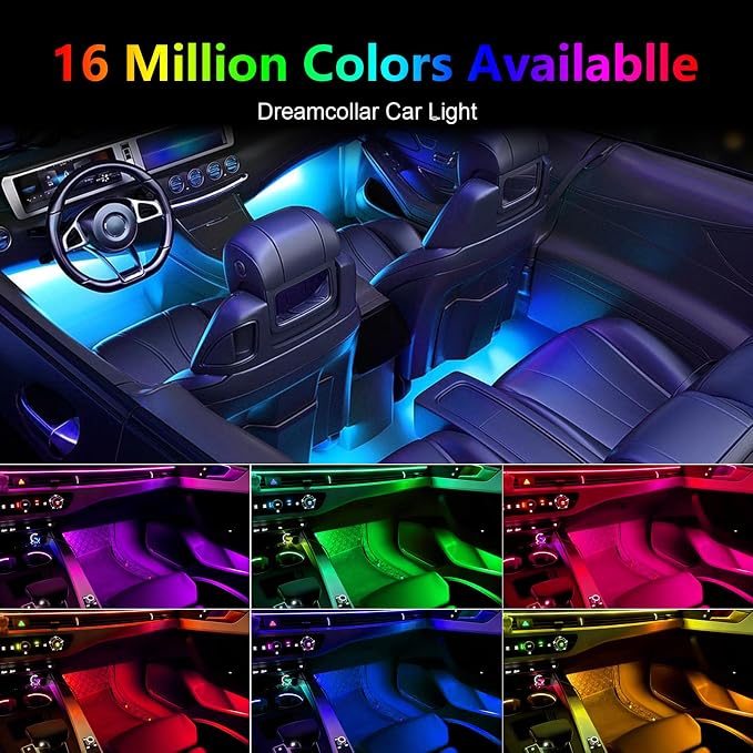Acrylic Interior Car Lights - 6 in 1 LED Strip Lights - Image 4