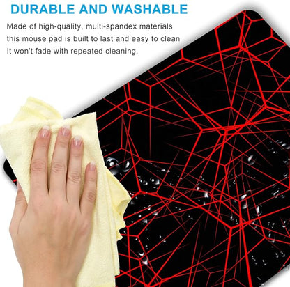 Abstract Lines Mouse Pad Personalized Design, Non-Slip Surface, Rubber Base - Image 5