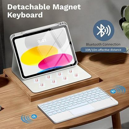 MoKo Touch Keyboard Case for iPad 11th Generation 11 inch 2025, iPad 10th - Image 4