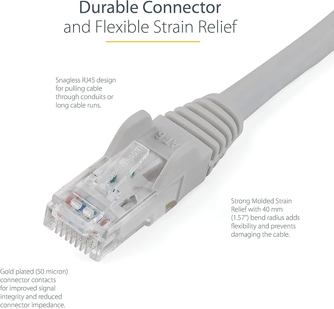 StarTech 14ft CAT6 Ethernet Cable - Image 3