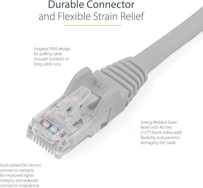 StarTech 75ft CAT6 Ethernet Cable - Image 3