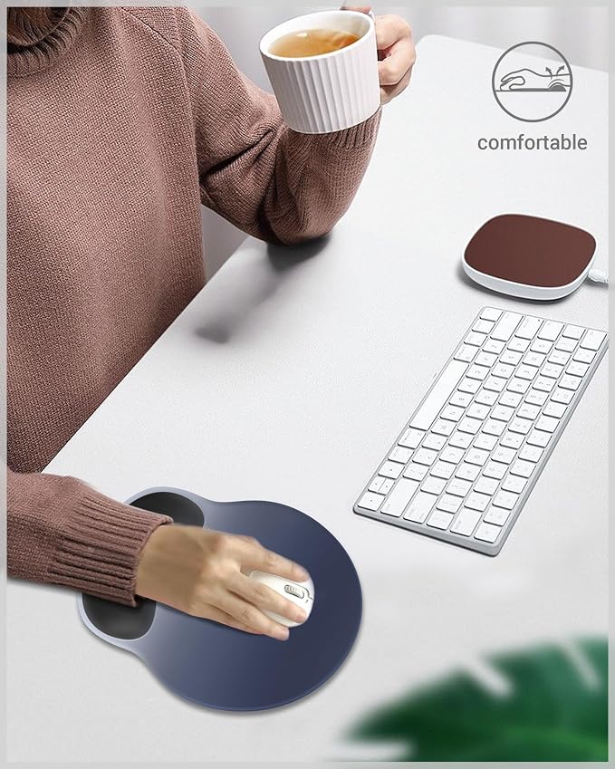 Ergonomic Mouse Pad with Wrist Rest, Large Mousepad, Wrist Support Mouse Mat - Image 7