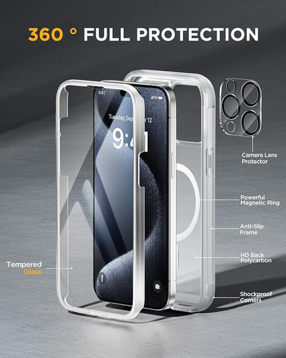 Miracase Magnetic for iPhone 15 Pro Max Case 6.7'' Full-Body Drop Proof Phone - Image 2