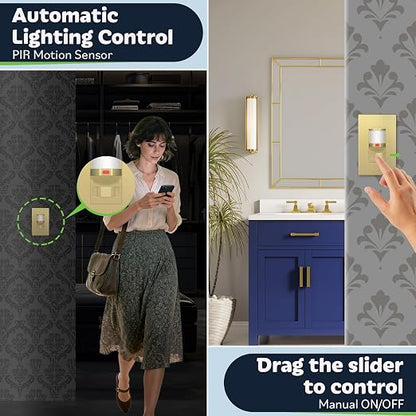 TOPGREENER Occupancy/Vacancy PIR Motion Sensor Light Switch, Learning Function - Image 7