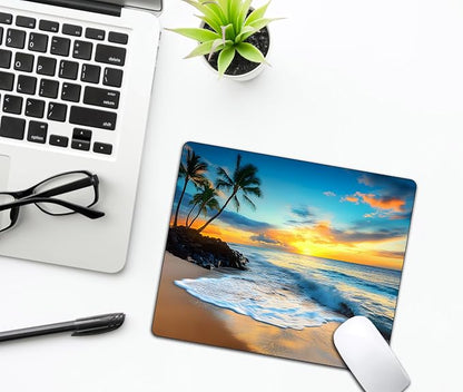 Sunset Beach Mouse Pads for Desk, Portable Wireless Computer Mouse pad Small - Image 6