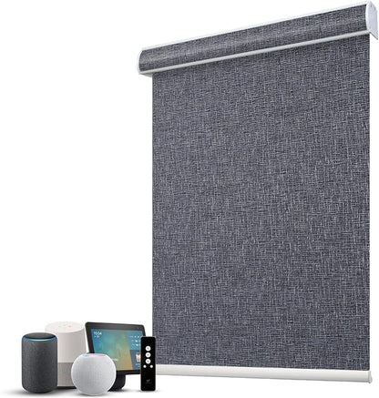 SmartWings Motorized 100% Blackout Shades Blinds, Custom Size, Cordless Window by SmartWings