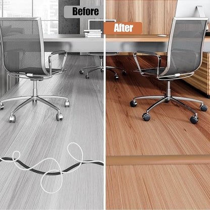 Floor Cord Cover Self Adhesive Cord Hider, 10FT Cable Management, Extension - Image 5