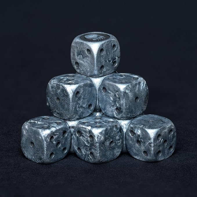 D6 Dice Set – 10× Six-Sided Resin Dice - Image 3