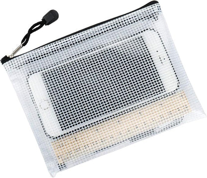 Oaimyy-B5 Plastic Mesh Zipper Pouch Document Folders Bag & Zip File Folders - Image 7