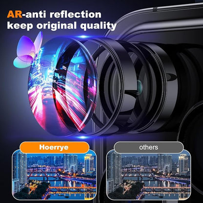 Hoerrye for iPhone 15 Pro Max/iPhone 15 Pro Camera Lens Protector 9H Tempered - Image 3