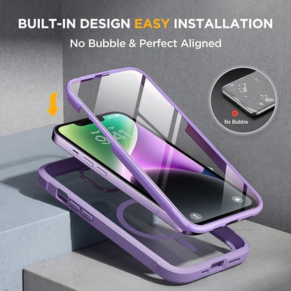 Miracase Magnetic for iPhone 14 Case 6.1", Full-Body Protective Bumper 14 Phone - Image 6