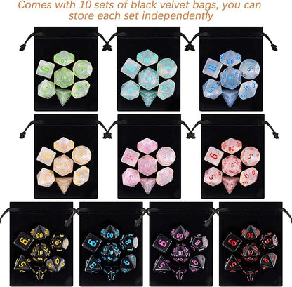 DND Dice, 10 X 7 Polyhedral Dice Set - Image 3