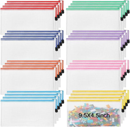 Jetec 32 Pcs Mesh Zipper Bags Toy Storage Bikini Organizer Bag Bolsas Para by Jetec